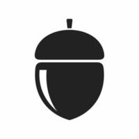 acorn flat icon vector