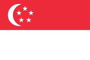 Singapore national flag vector