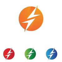 Thunderbolt logo and symbol vector