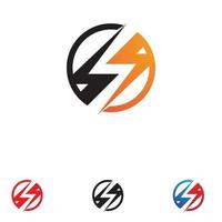 Thunderbolt logo and symbol vector