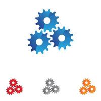 Gear icon vector set. clockwork illustration sign collection. Mechanics symbol.