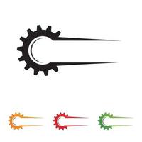 Gear icon vector set. clockwork illustration sign collection. Mechanics symbol.