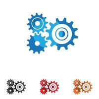 Gear icon vector set. clockwork illustration sign collection. Mechanics symbol.