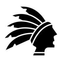 Native Indian Icon Style vector