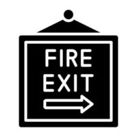 Fire Exit Icon Style vector