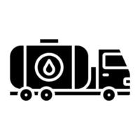 Water Tanker Icon Style vector