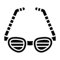 estilo de icono de gafas de fiesta vector
