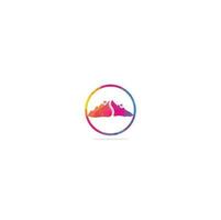 Creative road journey logo design. Road logo vector design template. Mountain road logo. Mountain road journey logo