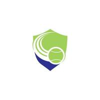 logotipo de la pelota de tenis. diseño de logo de tenis. vector