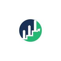 diseño de icono de vector de plantilla de logotipo de finanzas empresariales. plantilla de diseño de logotipo empresarial financiero y contable