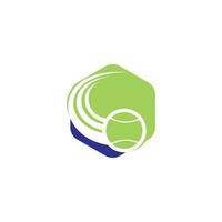 Tennis ball logo. Tennis logo design. vector