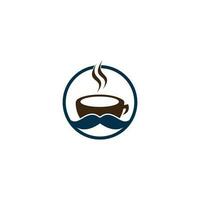 Coffee shop logo vector illustration. Coffee shop logo emblem vector. Mr coffee shop logo. coffee cafe logo