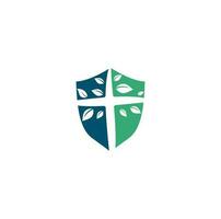Cross Church Logo Design. Abstract Tree religious cross symbol icon vector design. Church and Christian organization logo. Cross tree church logo