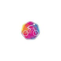 diseño de logotipo de vector de bicicleta. tienda de bicicletas identidad de marca corporativa. logotipo de bicicleta.