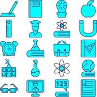 Education subjects, illustration, vector on a white background.