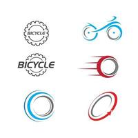 diseño de ilustración de icono de vector de bicicleta