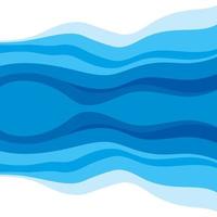 Abstract Water wave design background vector