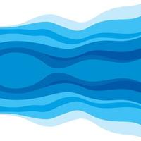 Abstract Water wave design background vector