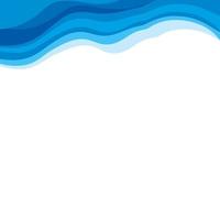 Abstract Water wave design background vector