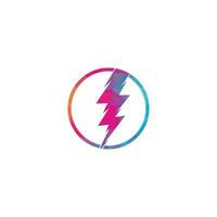 Creative Thunder bold Concept power Logo Design Template. Thunder logo vector icon illustration design. Electric thunder bold logo