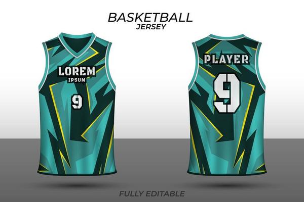 Basketball jersey design template. Uniform front and back. Sports jersey  vector. 13636086 Vector Art at Vecteezy