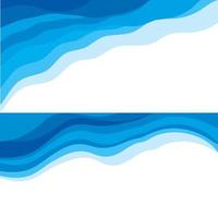 Abstract Water wave design background vector