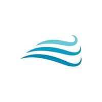 Water wave icon vector