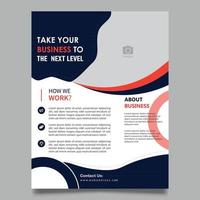 web flyer template vector