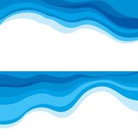 Abstract Water wave design background vector