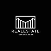 Realestate logo design icon template vector