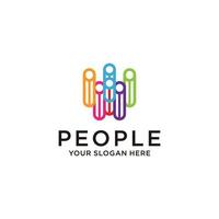 People logo vector icon design template