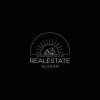 Realestate logo design icon template vector