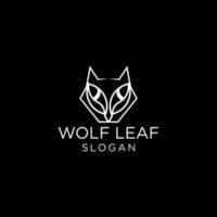 Wolf head logo design vector illustration