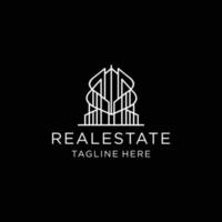 Realestate logo design icon template vector