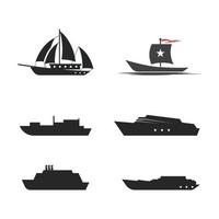 Cruise ship vector icon illustration design