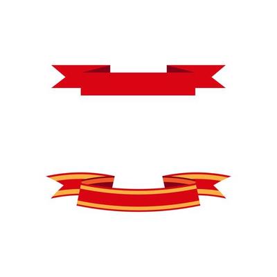Ribbon banner Vector illustration