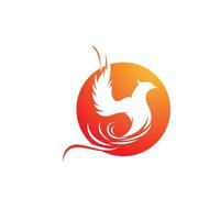 Phoenix vector icon illustration