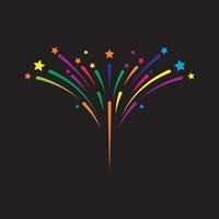 Firework vector icon illustration