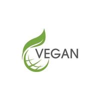 Vegan vector icon illustration