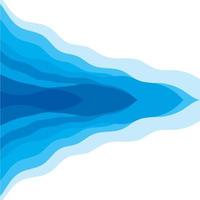 Abstract Water wave design background vector