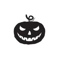 jack o'lantern feliz halloween icono vector