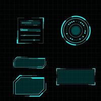 Futuristic user interface illustration vector