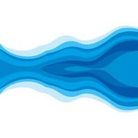 Abstract Water wave design background vector