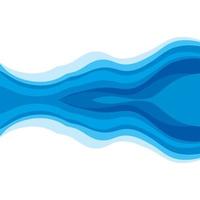 Abstract Water wave design background vector