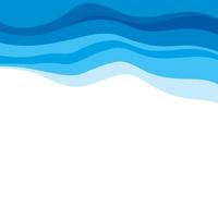 Abstract Water wave design background vector