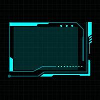 Futuristic user interface illustration vector