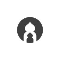 Mosque window vector icon