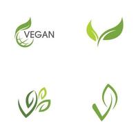 ilustración de icono de vector vegano