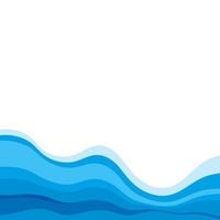 Abstract Water wave design background vector