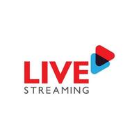 Live stream logo design. Vector illustration